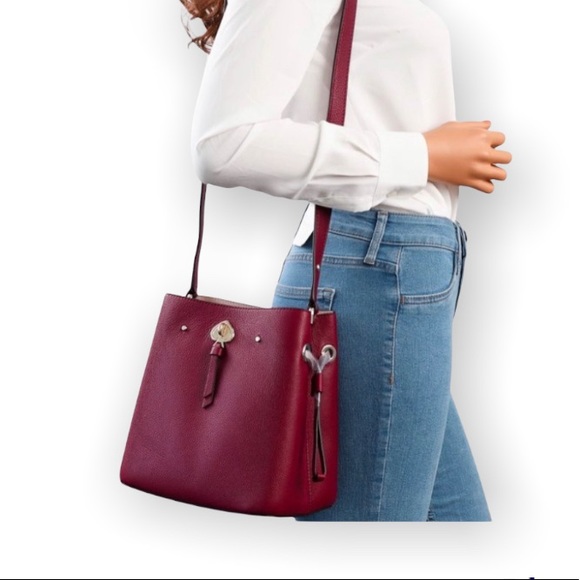 Kate Spade Small Martini Blackberry Preserve Bucket Bag - Picture 1 of 10